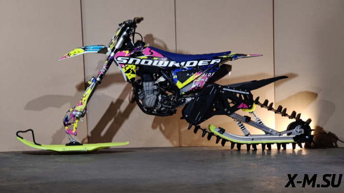 Гусеничный комплект SNOWRIDER SR104 TXR SPORT 2026 (гус. блок, трак, лыжа) для эндуро и кросс. мото