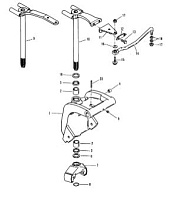 Поворотный кронштейн (S/N: 0D181999 и ниже) 2-Х ТАКТНОГО ПЛМ MERCURY 60 Серийный номер от 9683055 до 9885344